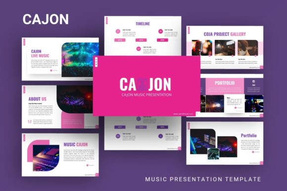 Cajon Presentation Template: Rhythm in Visual Design