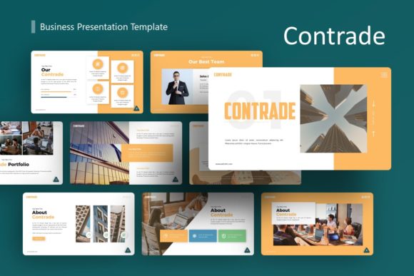 Contrade Business Presentation Template Guide