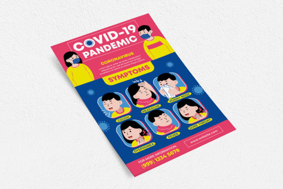 Covid-19 Symptoms Flyer: Design for Public Health
