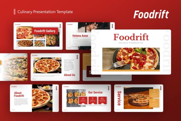 Evaluating Presentation Template - Foodrift for Culinary and Business Decks