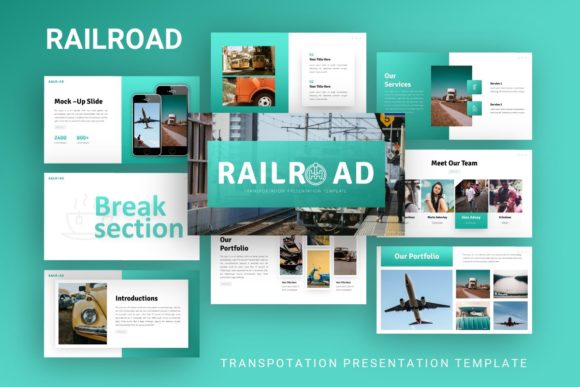 Evaluating Presentation Template - Railroad for Professional Use