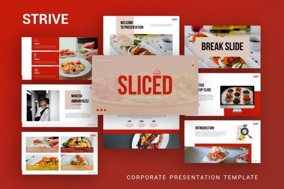Evaluating Presentation Template - Sliced for Professional and Culinary Visuals