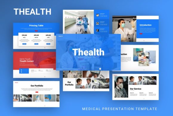 Presentation Template - Thealth: A Versatile Design Resource for Medical and Business Communication